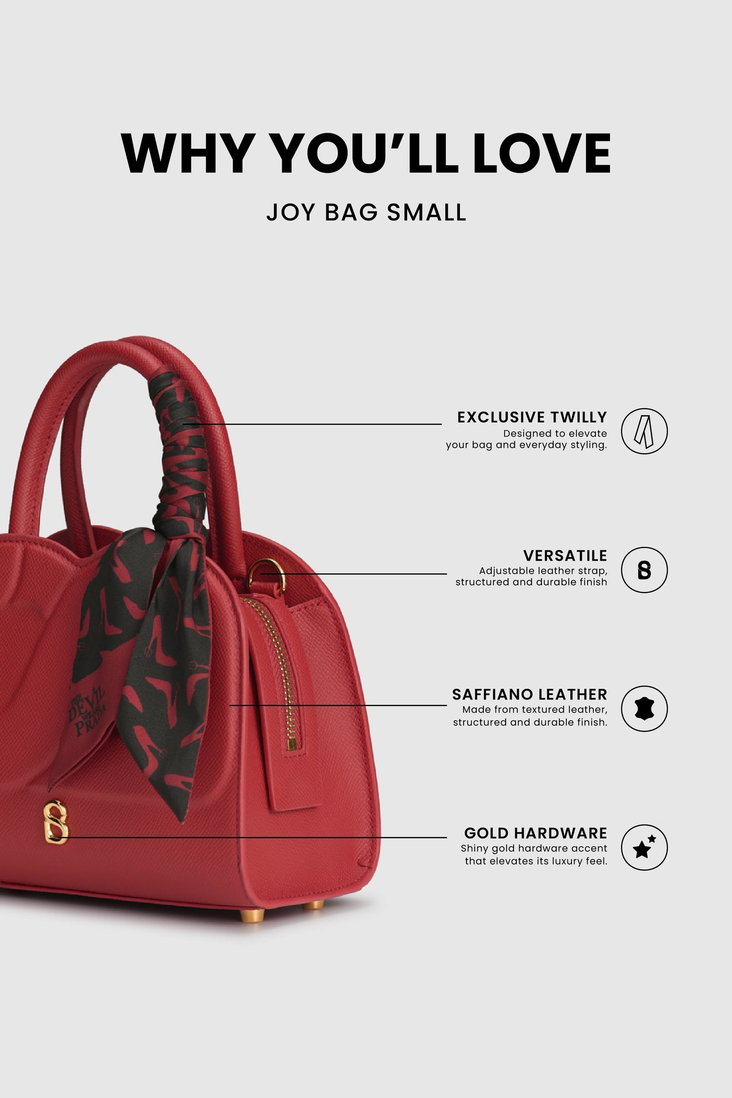 Joy Bag Small - Red