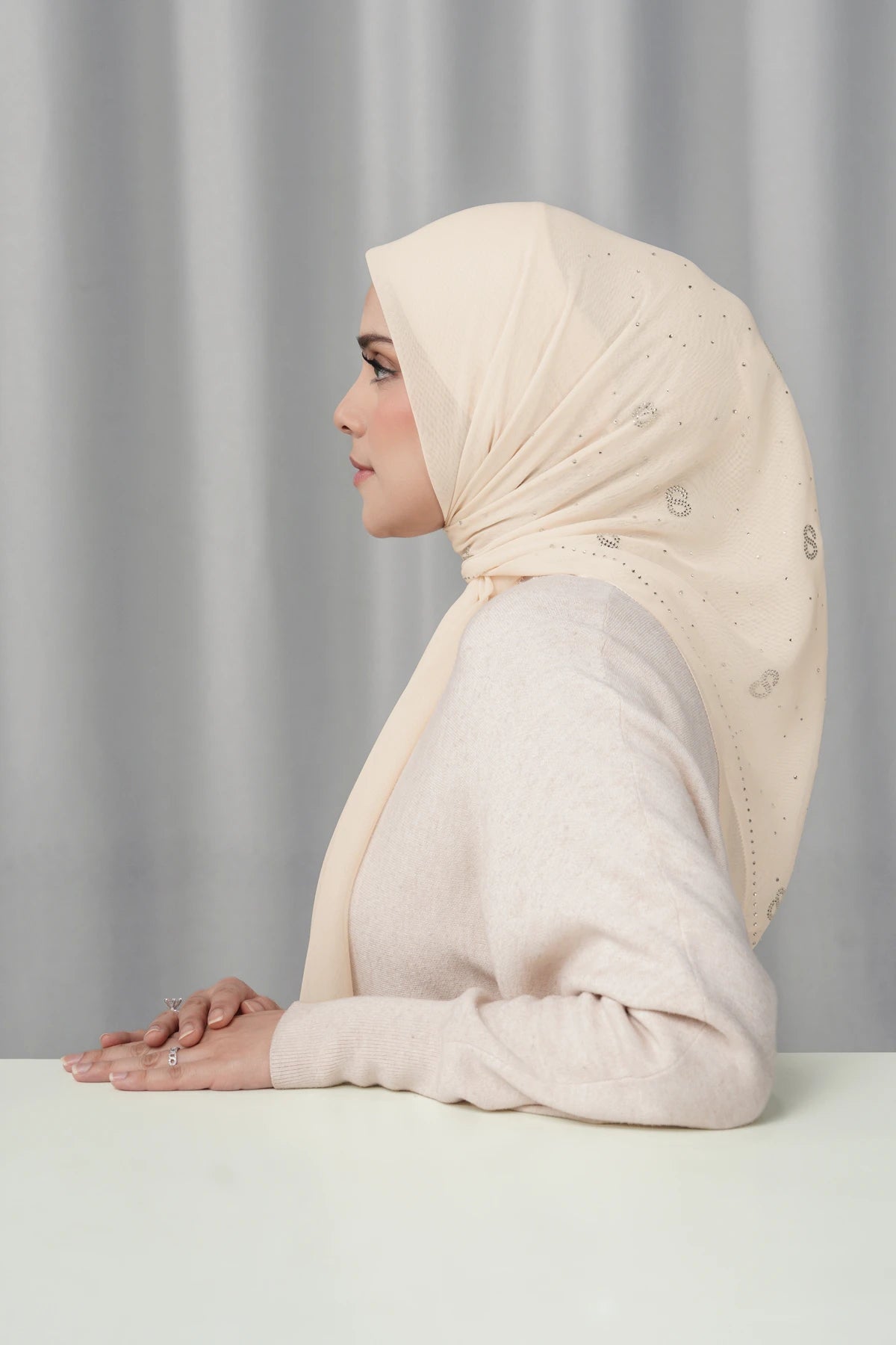 Everyday Glam Scarf - Vanilla