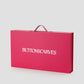 b padel racket set in pink by buttonscarves packaging detail