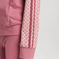 bimu shield jacket in mauvewood by buttonscarves bimu monogram pattern
