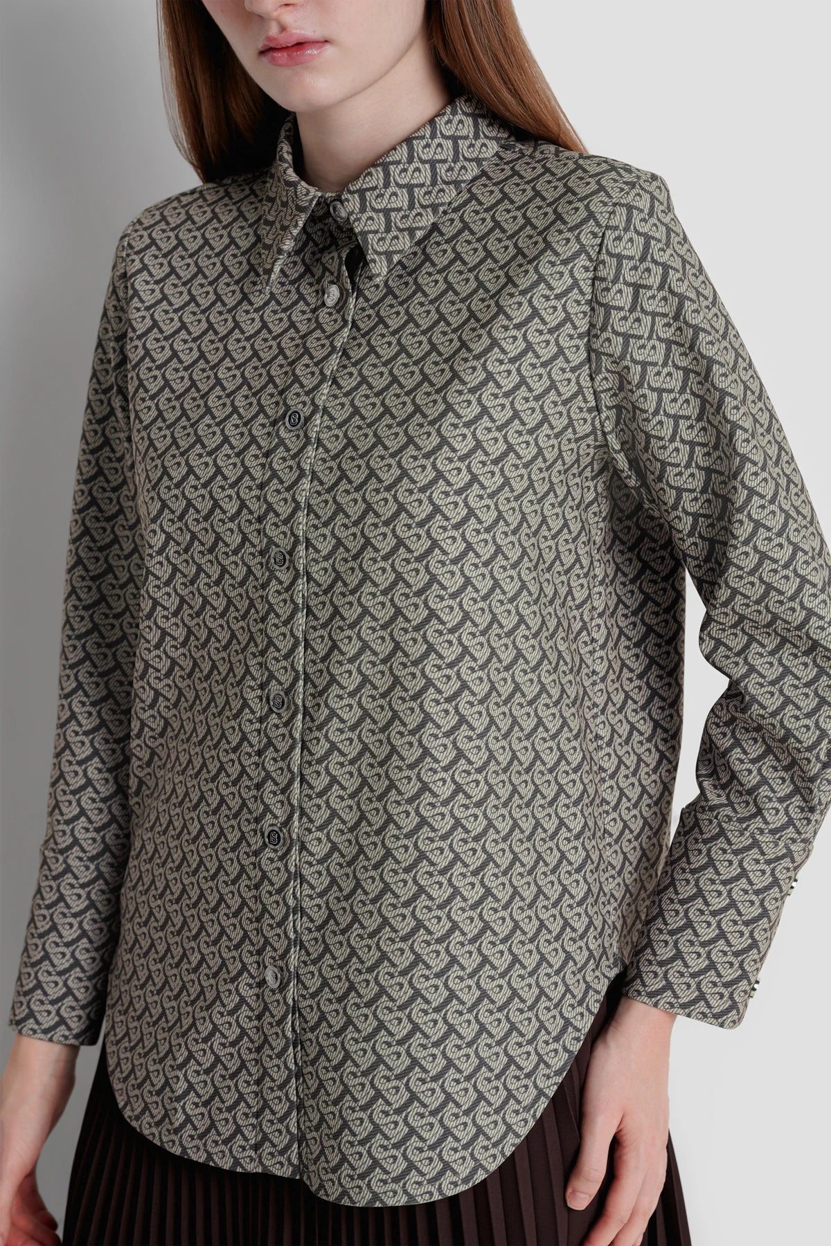 Bimu Twill Basic Shirt - Brown