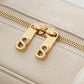 bria shoulder bag in lamb by buttonscarves secure top zipper detail