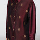 Deli Etoffe Overshirt - Maroon