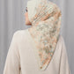 istanbul printed square scarf in dallah by buttonscarves back view
