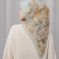 istanbul printed square scarf in galata by buttonscarves back view