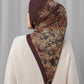 istanbul printed square scarf in taksim by buttonscarves back view