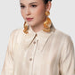 Songket Basic Shirt - Cream