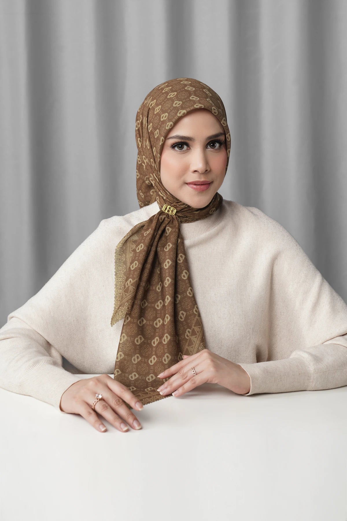 Songket Square - Cinnamon