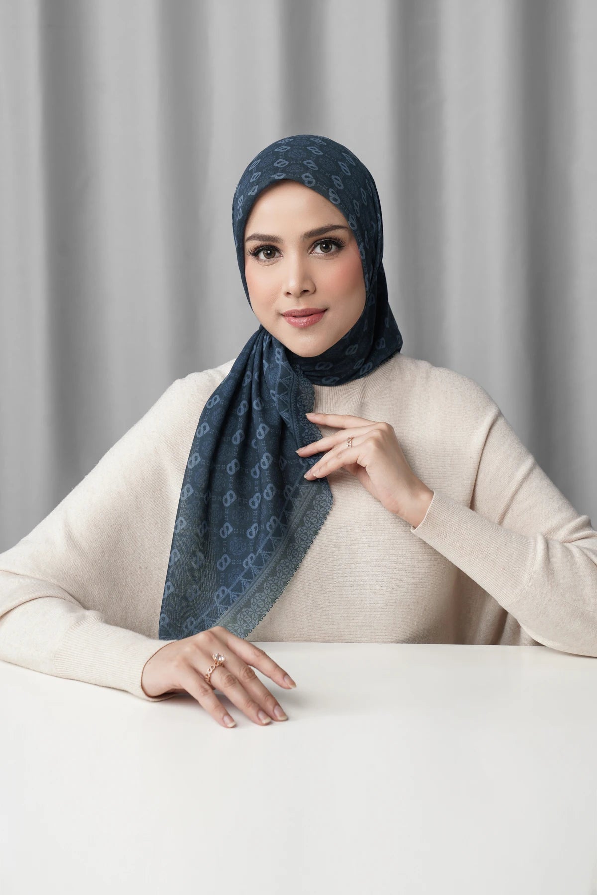 Songket Square - Maritime Blue