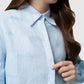 Tropical26 Linen Puff Shirt - Blue Sky