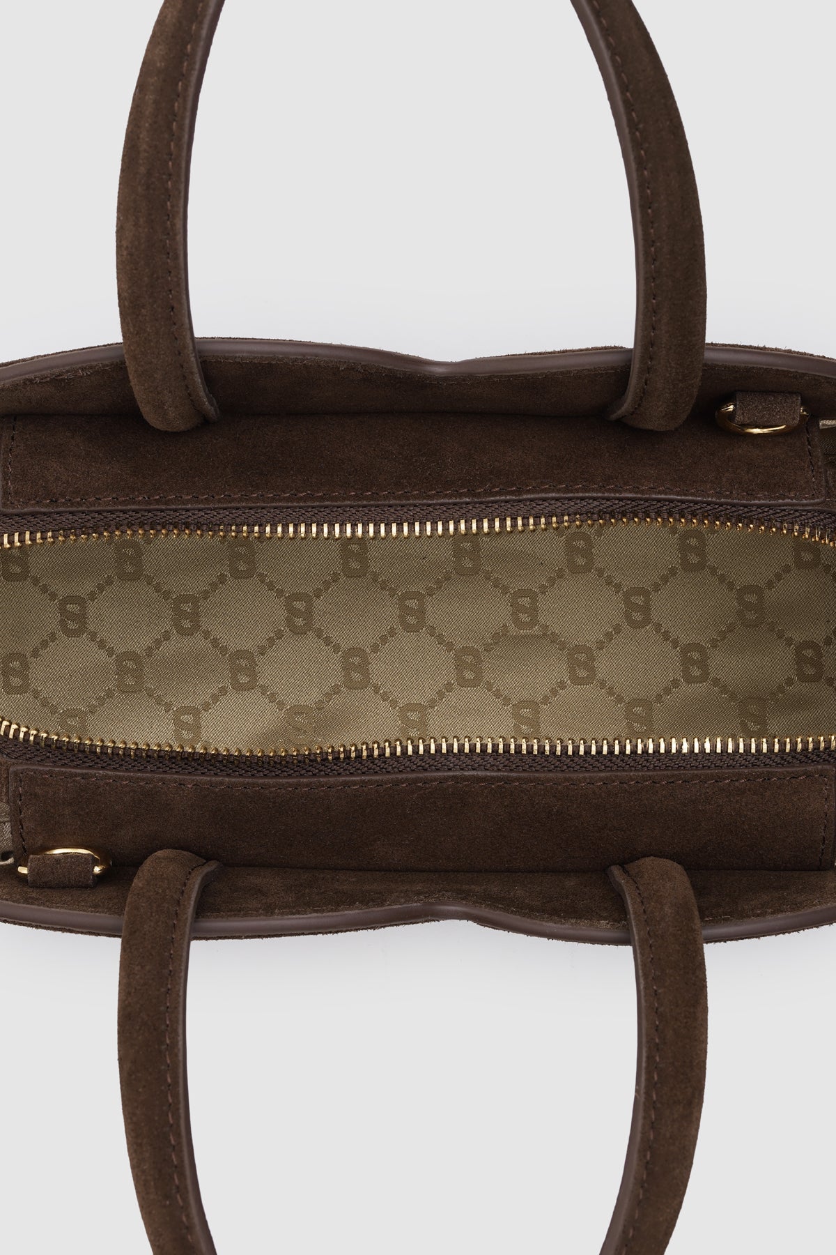 Joy Bag Medium - Suede Leather - Dark Brown