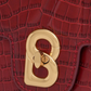 Alba Bag - Crimson Red in Croco