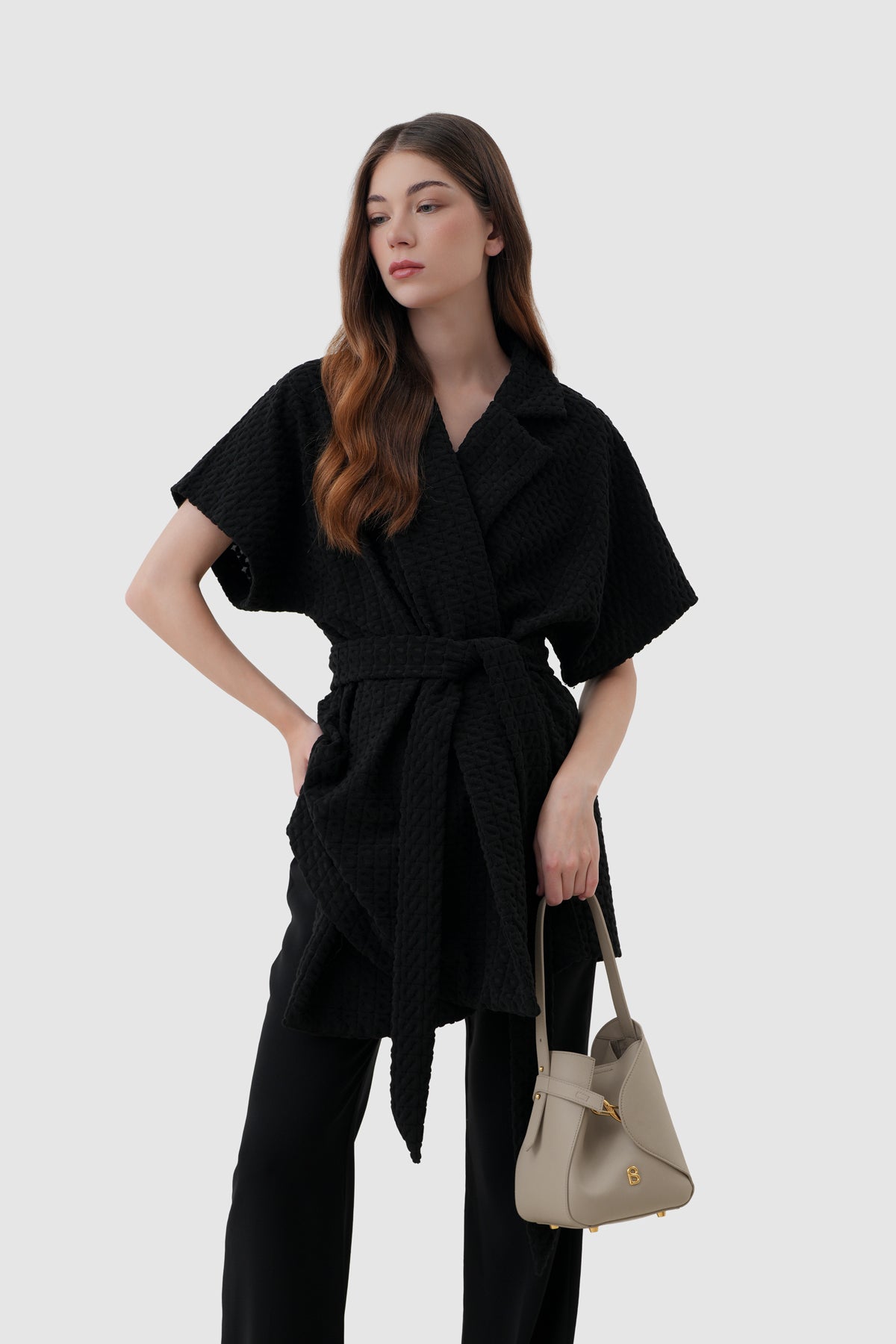 Britney Bag Small - Saffiano Leather - Creta