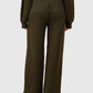 Grid Sweatshirt Set - Olive