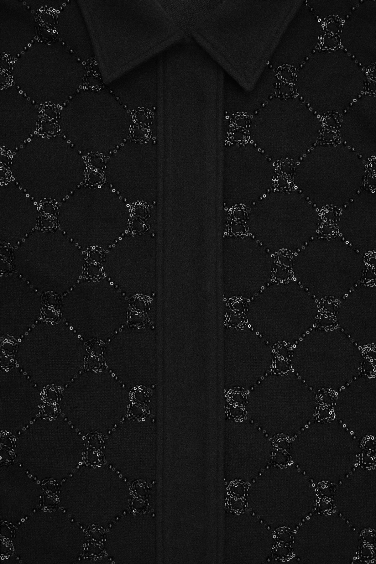 Beverly Beaded Shacket - Black