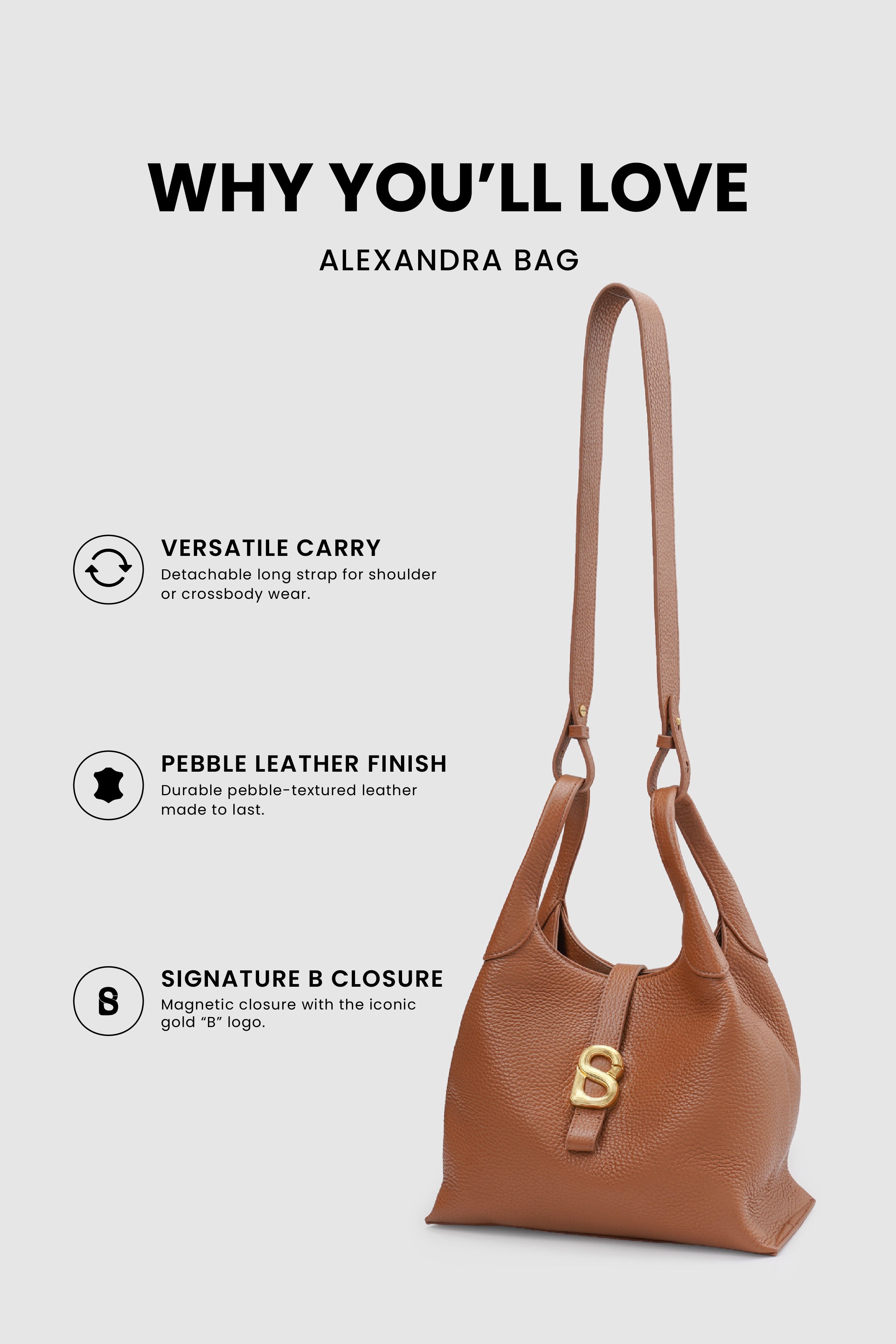 Alexandra Bag - Caramel