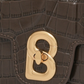 Alba Bag - Dark Mocha in Croco