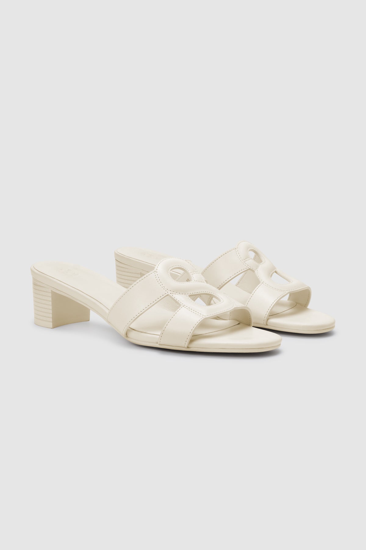 Kefi Block Heels - White