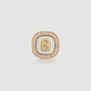 Square Pin Brooch Package - White