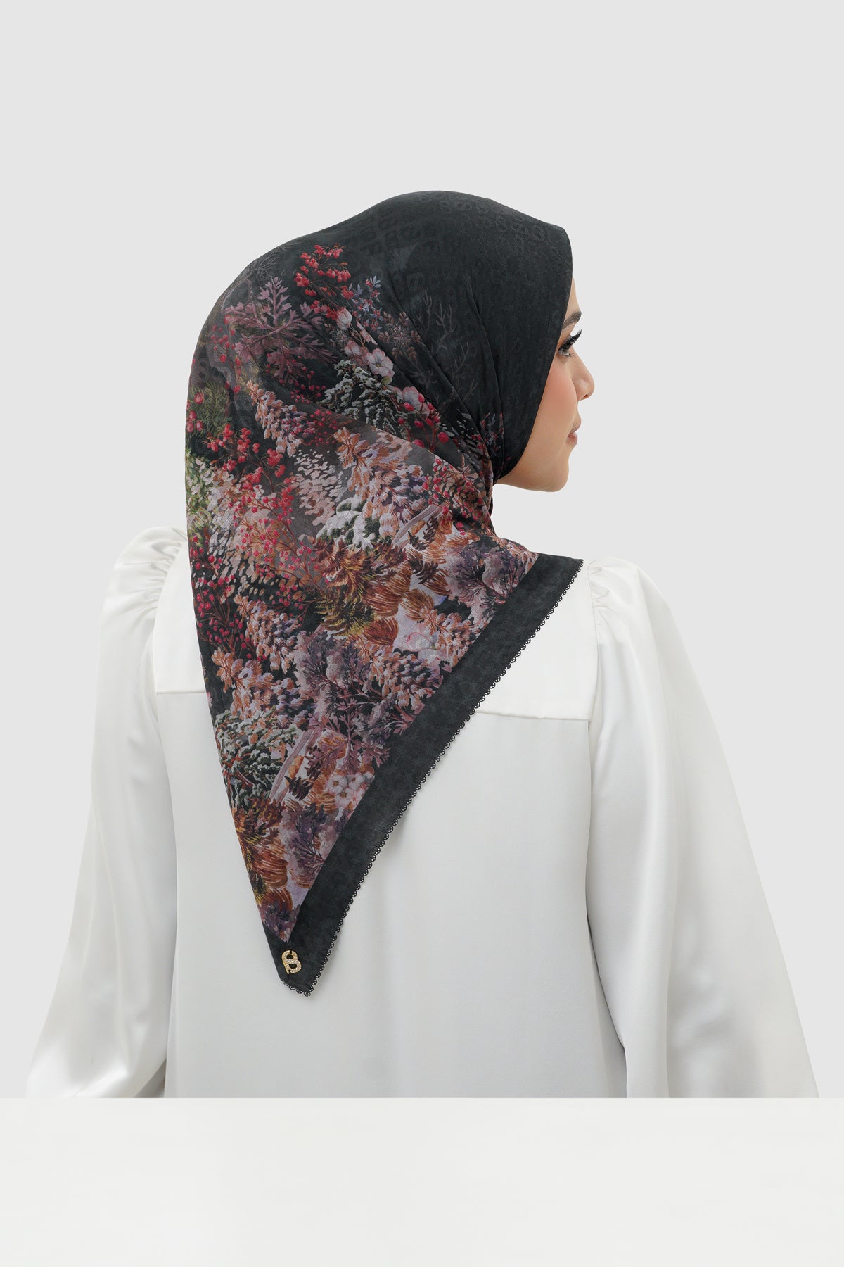 Holiday 3 Jacquard Voile - Charcoal Frost