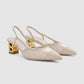 Signature Jacquard Be Heels - Nude