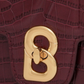 Alba Bag - Burgundy in Croco
