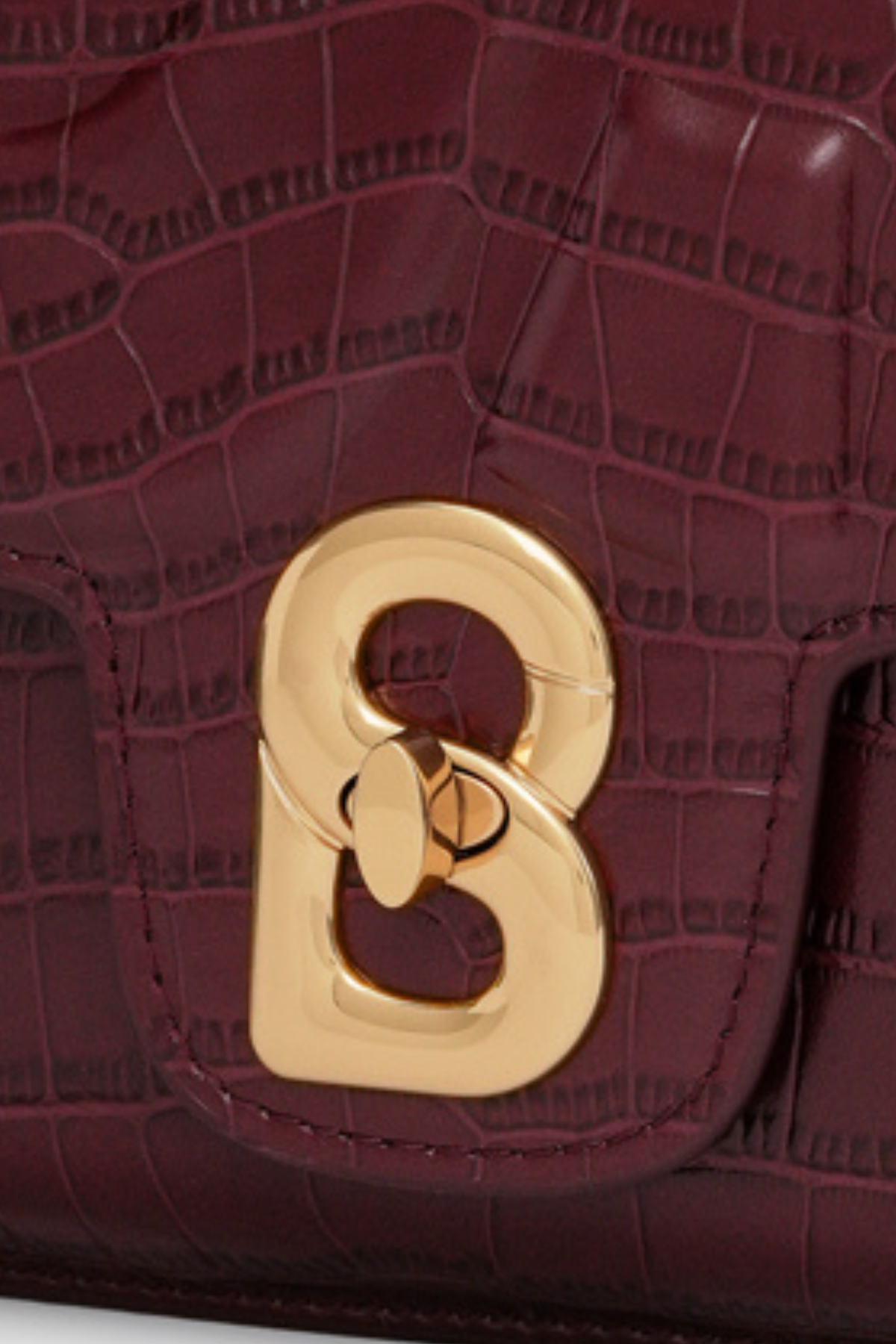 Alba Bag - Burgundy in Croco