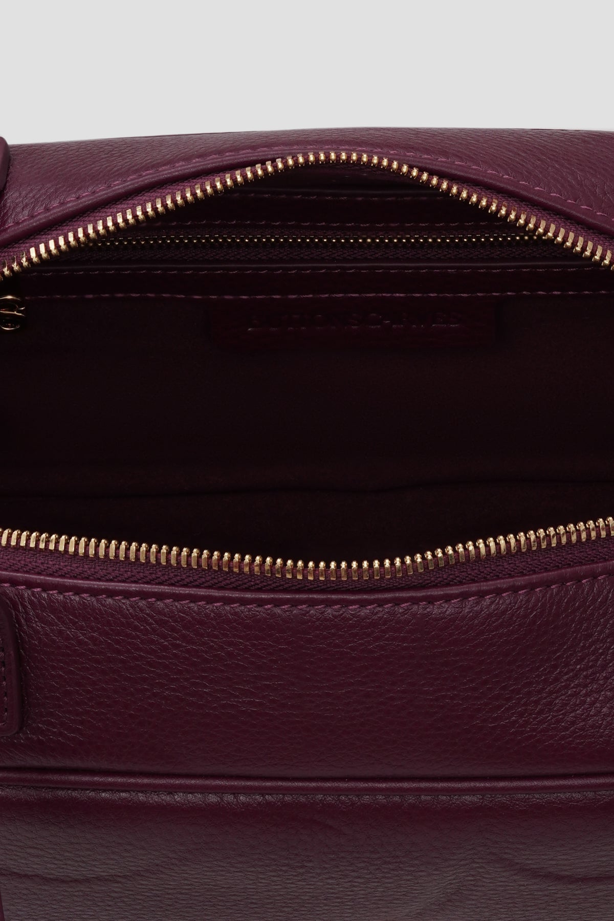 bria shoulder bag in burgundy by buttonscarves interior