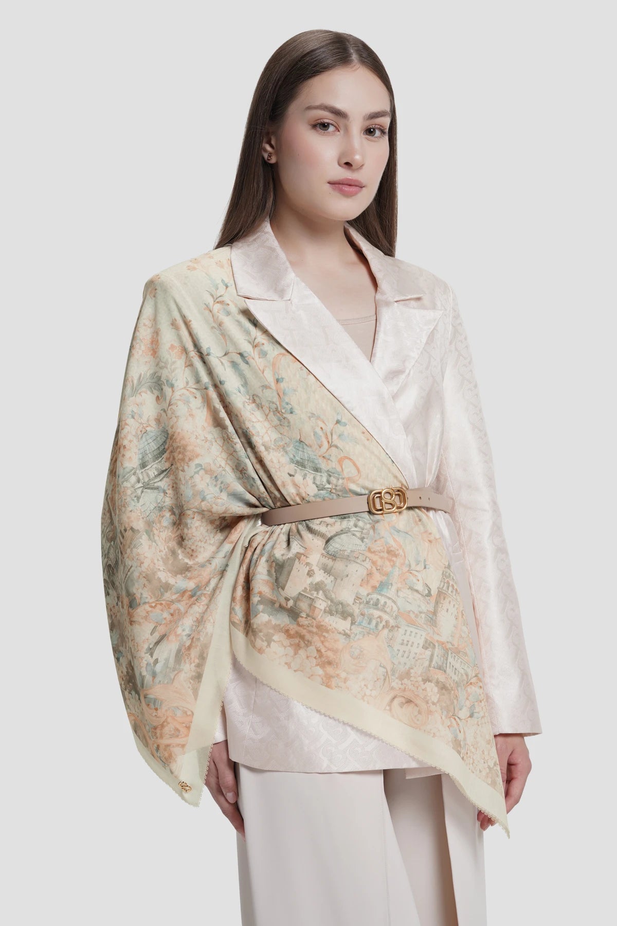 istanbul printed square scarf in dallah by buttonscarves style look