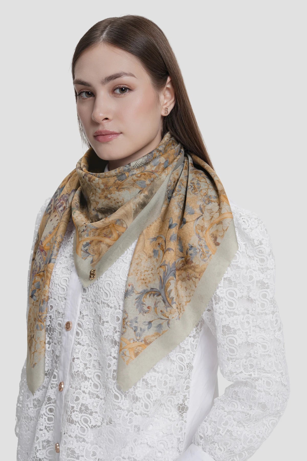 istanbul printed square scarf in galata by buttonscarves style look