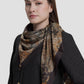 istanbul printed square scarf in kahve by buttonscarves style look