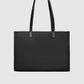nara tote bag in black by buttonscarves back view