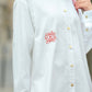 Parisian Embroidery Oversized Shirt - White