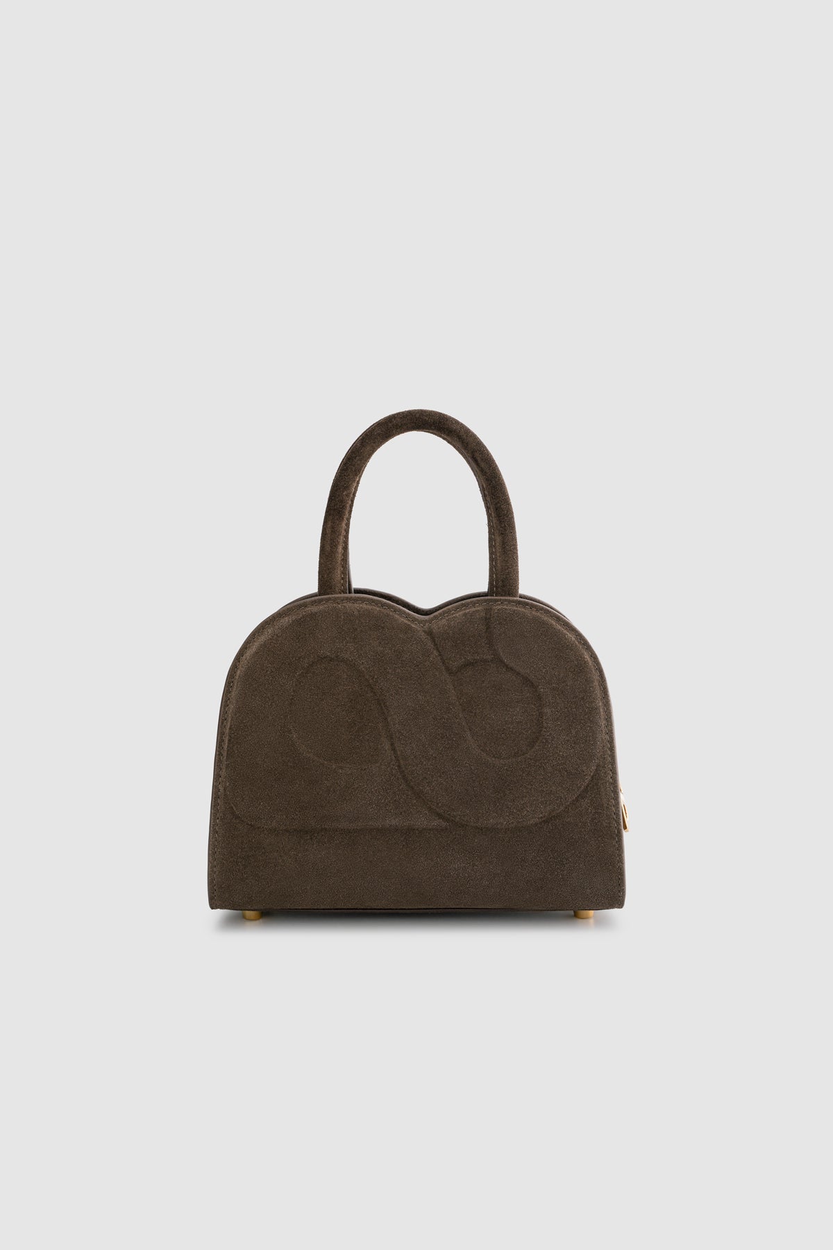 Joy Bag Small - Suede Leather - Dark Brown