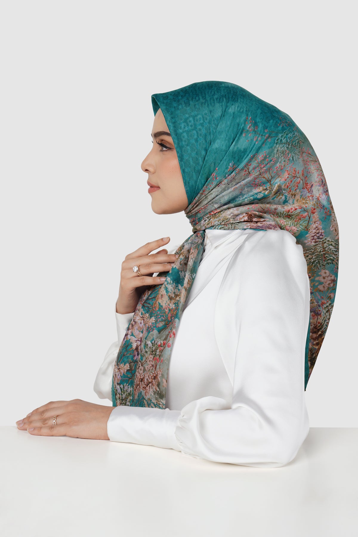 Holiday 3 Jacquard Voile - Evergreen