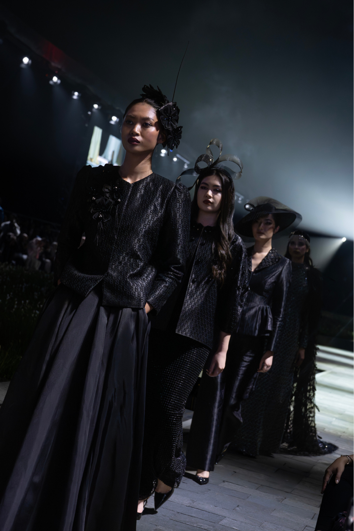 Signature Jacquard Beaded Blazer - Eclipse