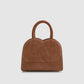 Joy Bag Small - Suede Leather - Caramel