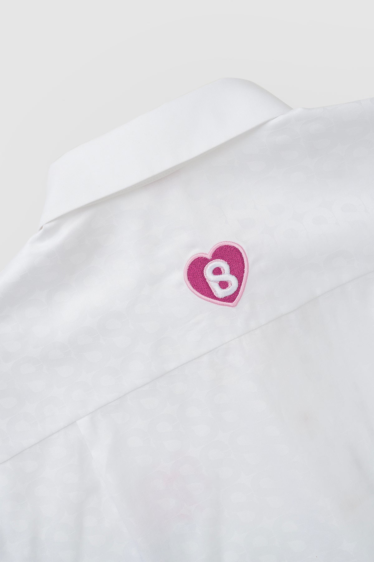 Parisian Embroidery Crop Shirt - White