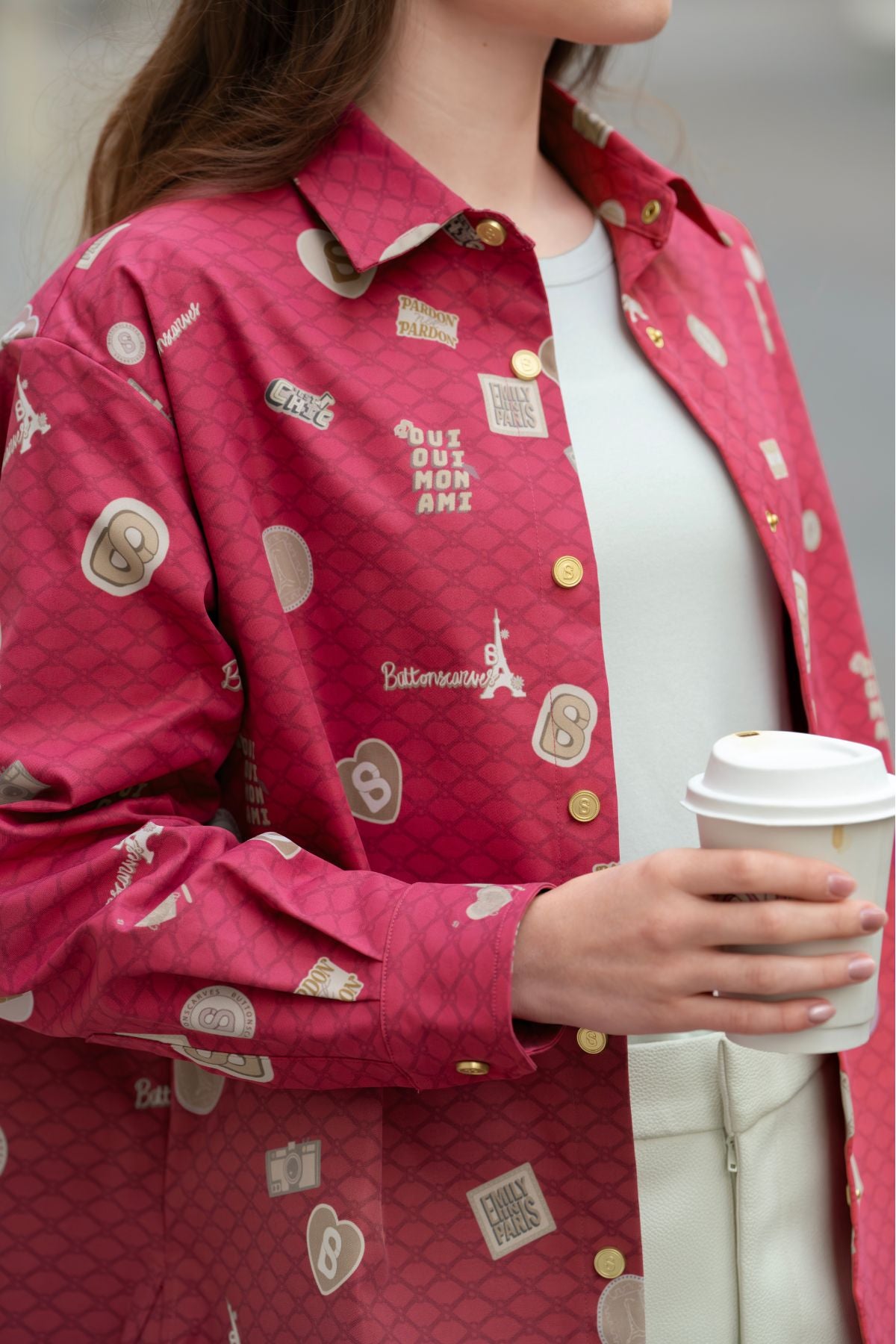 Parisian Basic Shirt - Fuchsia