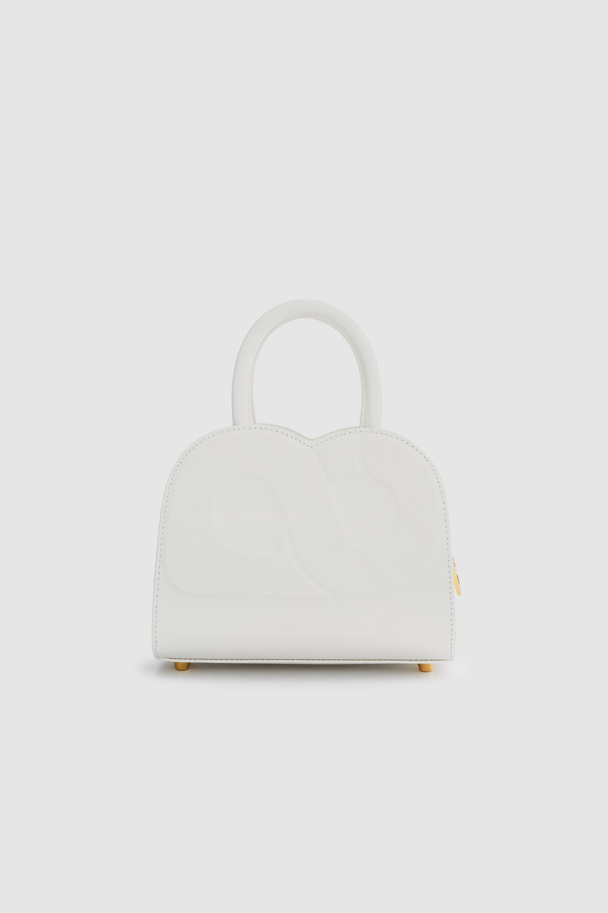 Joy Bag Small - Saffiano Leather - Bianco Candido