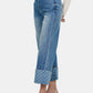 Beverly Wide Leg Denim Pants - Light Blue