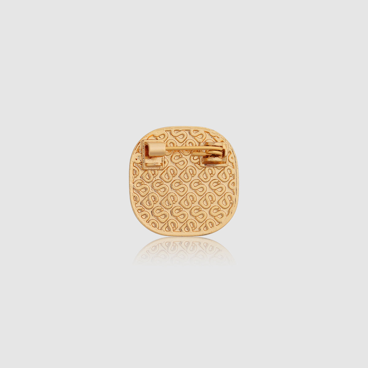 Square Pin Brooch Package - White