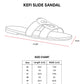Kefi Slide Sandal - Grey Cream