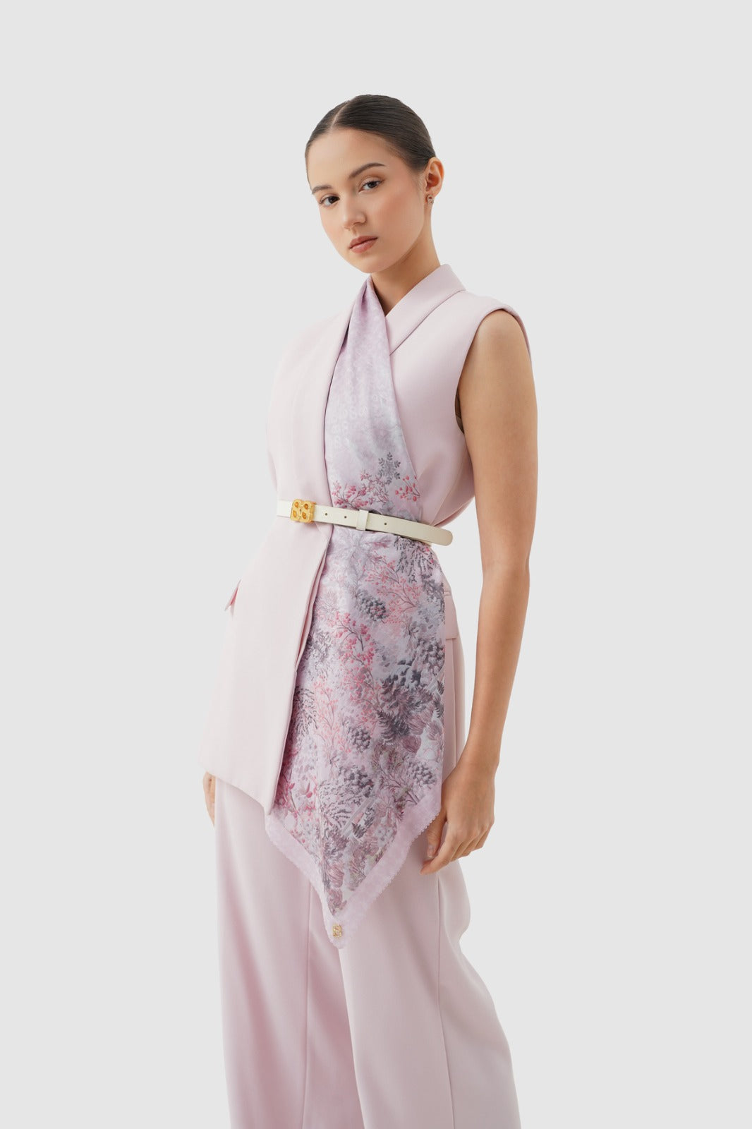 Holiday 3 Jacquard Voile - Snowdrift Pink