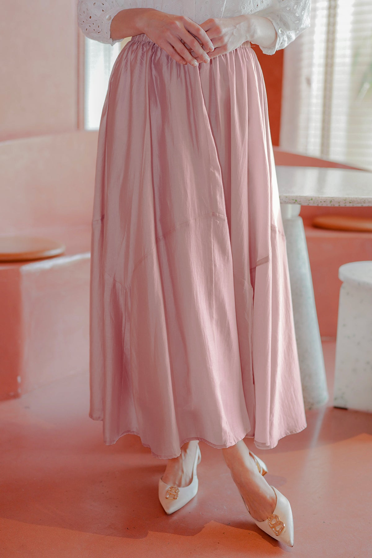 Flare Skirt - Sand Pink
