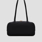 bria shoulder bag in black by buttonscarves back view