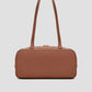 bria shoulder bag in caramel by buttonscarves back view