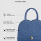 Joy Bag Small - Saffiano Leather - Bluebell