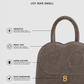 Joy Bag Small - Suede Leather - Taupe