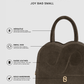 Joy Bag Small - Suede Leather - Dark Brown